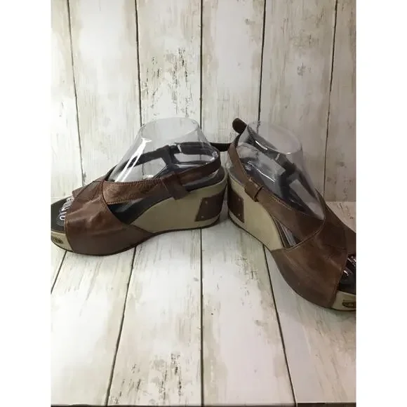 Antelope Shoes Brown wedge size 39 women 8 - Picture 5 of 6
